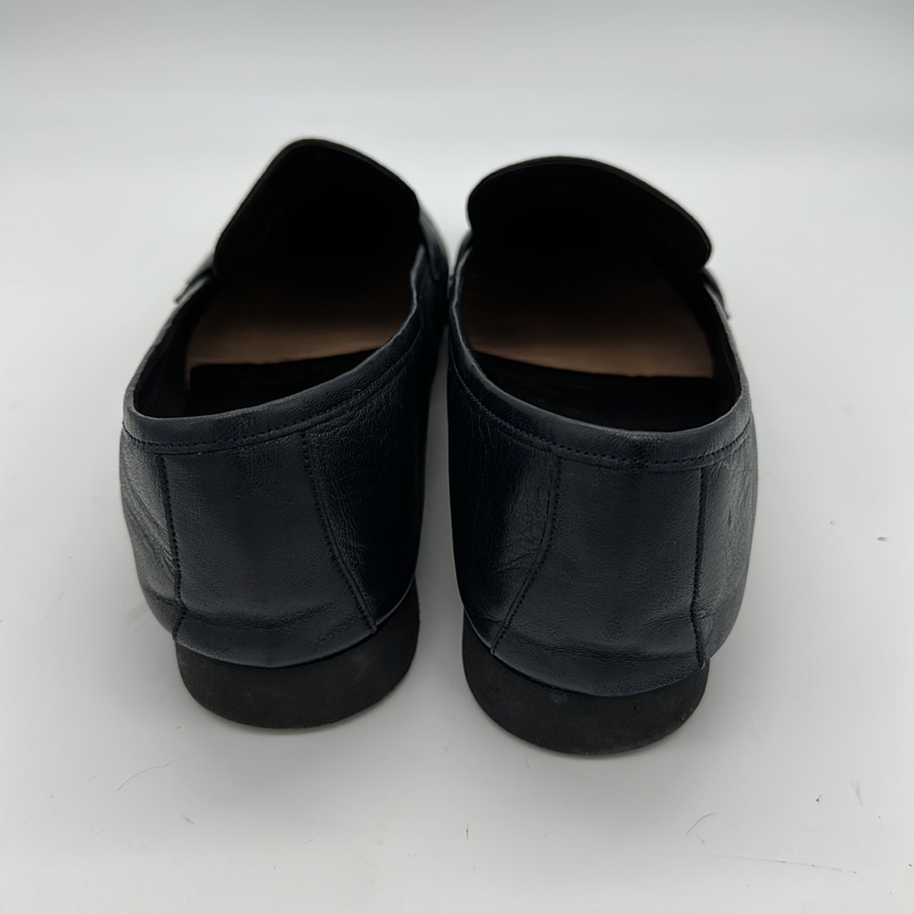 Vintage Pierre Cardin Navy Dress Shoes Loafers Size 10 - Picture 4 of 8